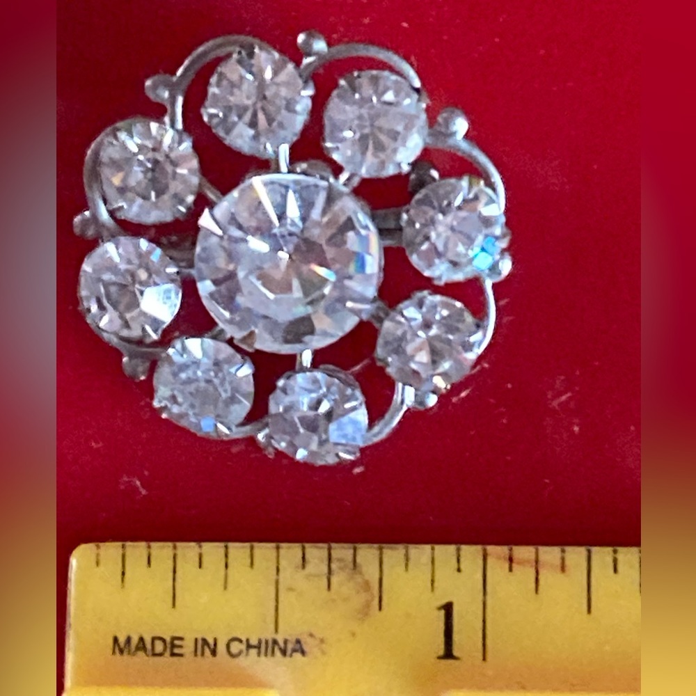 Vintage Rhinestone Brooch - Picture 4 of 5